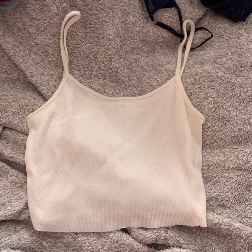 white Shein Basics tank top